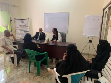 وكيل وزارة الصحة لقطاع السكان الدكتور سالم الشبحي يزور مؤسسة البرنس للتوعية والتنمية الإنسانية