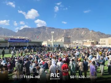 جماهير سقطرى تحتشد في حديبو للاحتفال بذكرى 14 أكتوبر