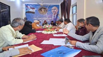 تنفيذية انتقالي الضالع تناقش أداء إداراتها وتعزيز العمل التنظيمي والخدمي