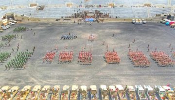 قوات الدعم والإسناد تنفذ عرضا عسكريا مهيبا في أبين احتفاء بثورة 14 أكتوبر