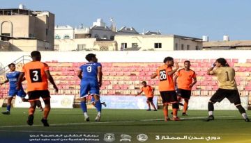 المقطري يقود شمسان لفوز ثمين على الجلاء في دوري عدن الممتاز3