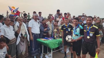 شباب النجاري يتوج بلقب بطولة المولد النبوي بالقناوص في الحديدة شباب النجاري يتوج بلقب بطولة المولد النبوي بالقناوص في الحديدة