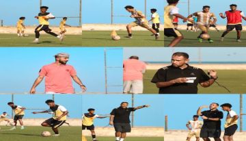 التلال يستعد لمواجهة الجزيرة في دوري عدن الممتاز3 بقيادة المدرب سامر فضل