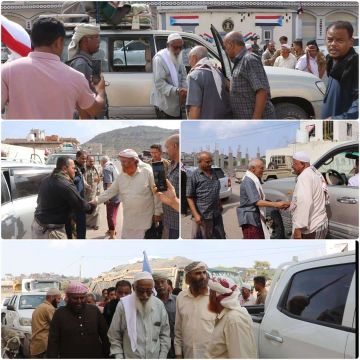 على رأس قافلة دعما للجبهة.. وفد أبناء وادي حضرموت يصل الضالع مؤكدا وحدة الصف الجنوبي وتلاحم أبنائه على رأس قافلة دعما للجبهة.. وفد أبناء وادي حضرموت يصل الضالع مؤكدا وحدة الصف الجنوبي وتلاحم أبنائه