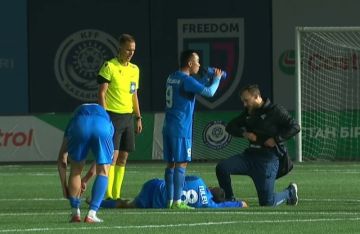 وفاة لاعب عمره 19 عاما بعد مباراة في الدوري الكازاخستاني
