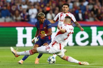 برشلونة يسحق أولمبياكوس في دوري أبطال أوروبا برشلونة يسحق أولمبياكوس في دوري أبطال أوروبا