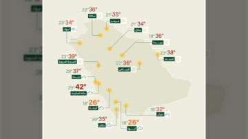 درجات الحرارة.. أمطار رعدية غزيرة وحرارة مرتفعة تشهدها عدة مناطق بالمملكة اليوم الإثنين 6 اكتوبر 2025