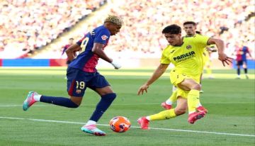 رئيس رابطة الدوري الإسباني يُعلن موعد مباراة برشلونة وفياريال في ميامي رئيس رابطة الدوري الإسباني يُعلن موعد مباراة برشلونة وفياريال في ميامي