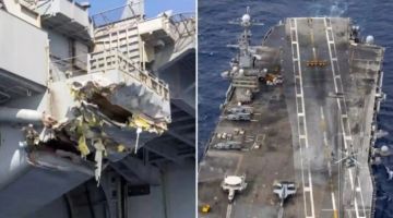 مجلة أمريكية: أضرار جسيمة لحقت بحاملة الطائرات ترومان والجيش الأمريكي يؤجل إصلاحها