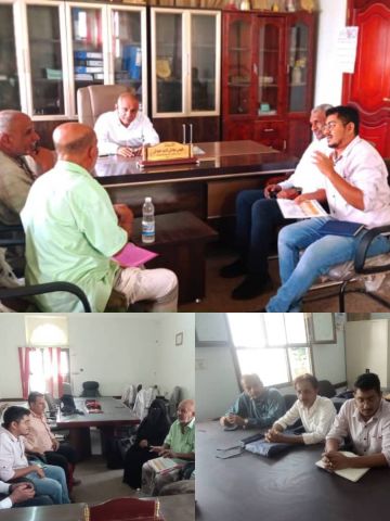 مدير التربية لحج، يناقش تدخلات مشروع منظمة تراينجل بمدرسة بئر ناصر مدير التربية لحج، يناقش تدخلات مشروع منظمة تراينجل بمدرسة بئر ناصر