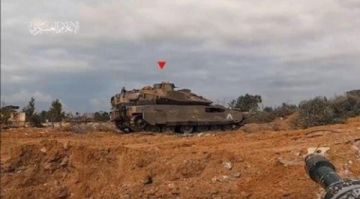 القسام تستهدف دبابة ميركفاه صهيونية جنوب مدينة غزة