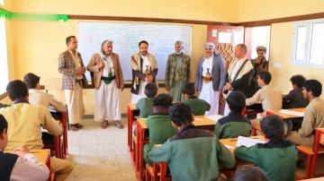 تدشين اختبارات نهاية الفصل الدراسي الأول في محافظة صنعاء