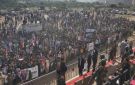 احتشاد الآلاف من أبناء الجنوب بموقع احتفالية ثورة أكتوبر في الضالع - ye