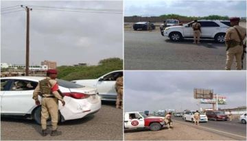 حاجز أمني للشرطة العسكرية يوقع متهما بالقتل في خور عميرة حاجز أمني للشرطة العسكرية يوقع متهما بالقتل في خور عميرة