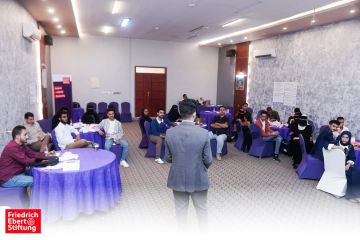 إطلاق برنامج تدريبي نوعي في مهارات الخطابة والخطاب السياسي للشباب القيادي في عدن إطلاق برنامج تدريبي نوعي في مهارات الخطابة والخطاب السياسي للشباب القيادي في عدن