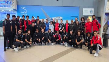 بعثة المنتخب الوطني الاول تصل الى دولة الكويت لمواجهة منتخب بوتان بعثة المنتخب الوطني الاول تصل الى دولة الكويت لمواجهة منتخب بوتان