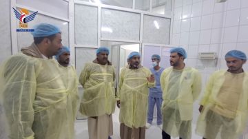 محافظ مأرب يتفقد سير العمل بمستشفى 26سبتمبر في الجوبة