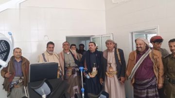 محافظ البيضاء يطلع على مستوى الخدمات بمستشفى الشهيد العواضي في ردمان