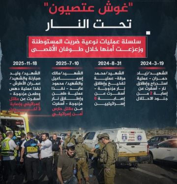  معطى : سلسلة عمليات نوعية تهز أمن مستوطنة غوش عتصيون خلال طوفان الأقصى