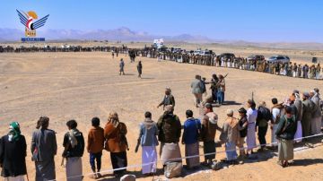 وقفة قبلية مسلحة في مديرية نهم إعلانا لاستمرار التعبئة ووفاء لدماء الشهداء