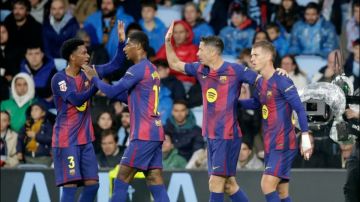 برشلونة يقترب من ريال مدريد في صدارة ترتيب الدوري الاسباني بفوز درامي على سيلتا فيغو برشلونة يقترب من ريال مدريد في صدارة ترتيب الدوري الاسباني بفوز درامي على سيلتا فيغو