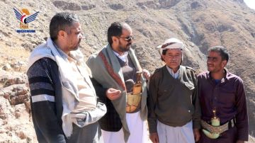 وكيل محافظة حجة يطلع على احتياج عدد من الوديان بكحلان عفار