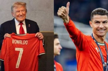 ترامب يوجه ترحيبا خاصا بـ كريستيانو رونالدو ترامب يوجه ترحيبا خاصا بـ كريستيانو رونالدو