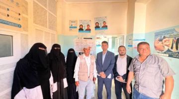 وفد من وزارة الصحة يطلع على سير تنفيذ برامج الجودة في عدد من المرافق الصحية بمحافظة الضالع