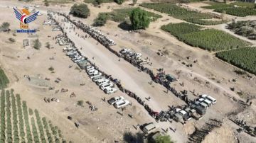 لقاء قبلي مسلح لقبائل مديرية غمر بصعدة وفاء للشهداء واستمرارا للتعبئة