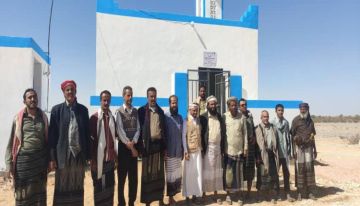 افتتاح مسجد محمد العنزي في قرية الشبيكة بتعاون أوقاف عتق ومؤسسة البركة