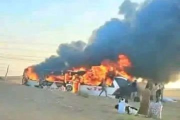 مصدر محلي يكذب شائعة احتراق باص بخط صافر ويؤكد سلامة الطريق التام