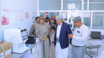 تفقد سير العمل بمستشفى الرضمة الريفي في إب