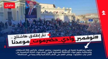 أبناء حضرموت يطلقون وسم نوفمبر_وادي_حضرموت_موعدنا ويدعون للاحتشاد في سيئون