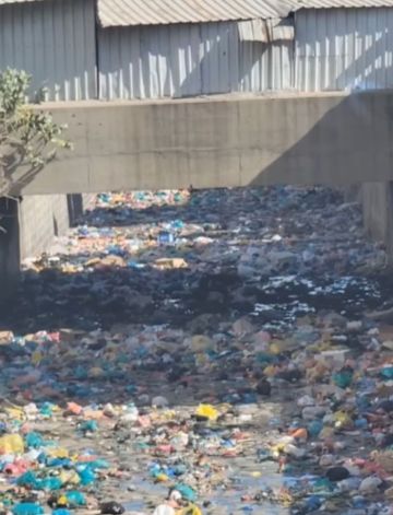 شكاوى من عودة تكدس النفايات في سائلة تعز شكاوى من عودة تكدس النفايات في سائلة تعز