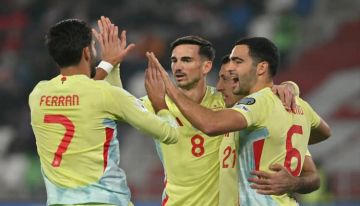 إسبانيا تسحق جورجيا وتقترب من المونديال إسبانيا تسحق جورجيا وتقترب من المونديال