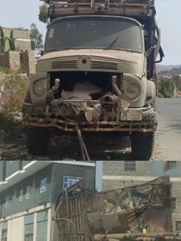 ثلاث سنوات وشاحنة الحفر تنتظر صاحبها في يافع... وقصة أمان تشهد بها الجبال