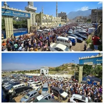 آلاف المواطنين يشيعون جثمان الداعية الحميري بتعز