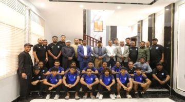 محافظ حضرموت يستقبل بعثة نادي التضامن ويشيد بمشاركتهم المشرفة في كأس الخليج للأندية