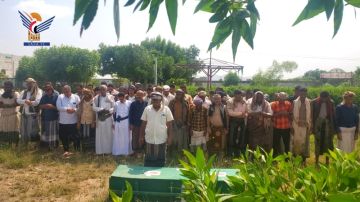 تشييع جثمان الشهيد سليمان مدني بمديرية باجل في الحديدة