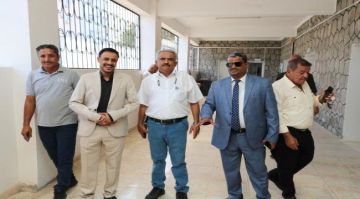 المحولي يطلع على سير العمل بمكتب التعليم الفني بالعاصمة عدن المحولي يطلع على سير العمل بمكتب التعليم الفني بالعاصمة عدن