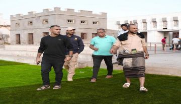 إدارة التلال تتفقد عدد من المشاريع الجاري تنفيذها داخل مقر النادي