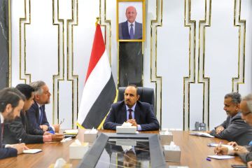 محافظ حضرموت الأستاذ مبخوت بن ماضي يبحث مع وفد الاتحاد الأوروبي تعزيز التعاون والاستقرار ودعم جهود السلام والاقتصاد المحلي