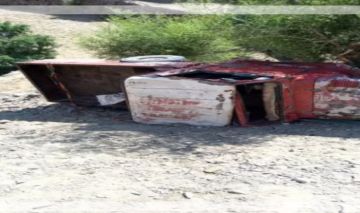 وفاة طفل بانقلاب سيارة في تعز