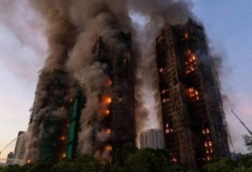 ارتفاع حصيلة الحريق في هونغ كونغ إلى 128 قتيلا