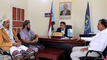 رئيس انتقالي أبين يلتقي قائد حزام زنجبار لمناقشة الأوضاع الأمنية بالمديرية