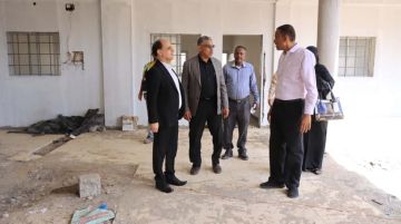 معاون وعبود ناجي يتفقدان سير العمل في مشروع بناء ثانوية سمير راوح بدارسعد