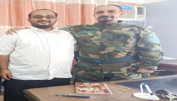 الناشط خالد القعشمي يلتقي مدير شرطة الممدارة العقيد جلال الصبيحي الناشط خالد القعشمي يلتقي مدير شرطة الممدارة العقيد جلال الصبيحي