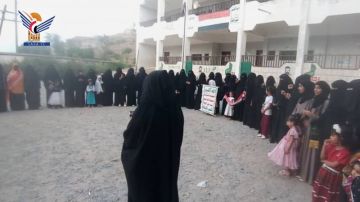 فعالية ووقفة للهيئة النسائية بمديرية بالخبت بالمحويت بالذكرى السنوية للشه