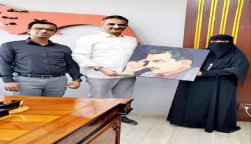 الفنانة نادية المفلحي في ضيافة محافظ عدن