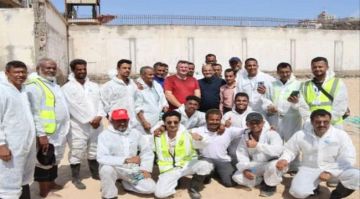 رئيس جهاز مكافحة الإرهاب يزور موقع تدريبات الاستجابة لحوادث التلوث النفطي